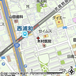アルファクラブ武蔵野株式会社　西浦和営業所周辺の地図