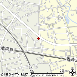 埼玉県飯能市笠縫324-4周辺の地図