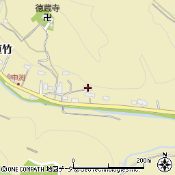埼玉県飯能市下直竹815周辺の地図