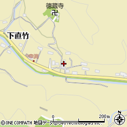 埼玉県飯能市下直竹800周辺の地図