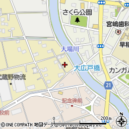 埼玉県三郷市大広戸733周辺の地図