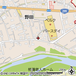埼玉県入間市野田817周辺の地図