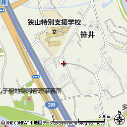 埼玉県狭山市笹井3272-7周辺の地図