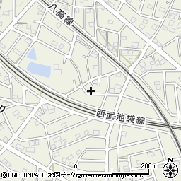 埼玉県飯能市笠縫145-1周辺の地図