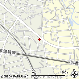 埼玉県飯能市笠縫324-1周辺の地図