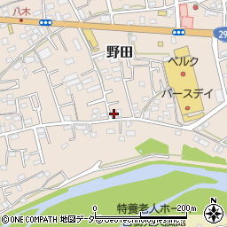 埼玉県入間市野田825周辺の地図