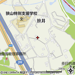 埼玉県狭山市笹井3179-6周辺の地図