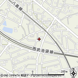埼玉県飯能市笠縫141-2周辺の地図