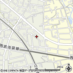 埼玉県飯能市笠縫324-6周辺の地図