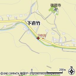 埼玉県飯能市下直竹790-1周辺の地図