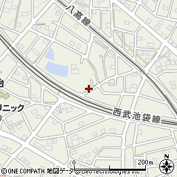 埼玉県飯能市笠縫114-8周辺の地図