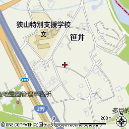 埼玉県狭山市笹井3177周辺の地図