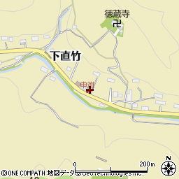 埼玉県飯能市下直竹789-7周辺の地図
