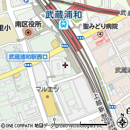ソフトバンク　武蔵浦和周辺の地図