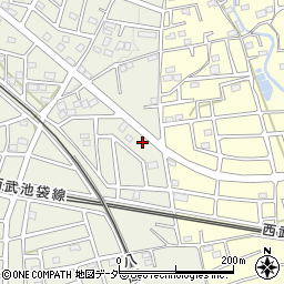 埼玉県飯能市笠縫325-2周辺の地図