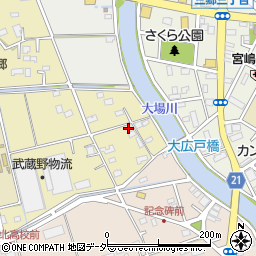 埼玉県三郷市大広戸736周辺の地図
