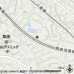 埼玉県飯能市笠縫110周辺の地図