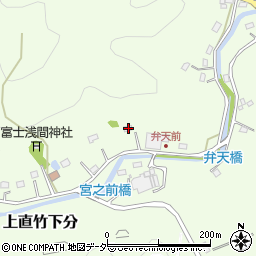 埼玉県飯能市上直竹下分73周辺の地図