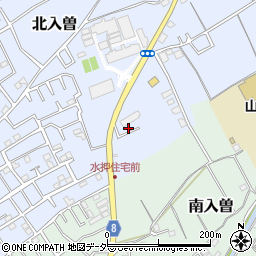 埼玉県狭山市北入曽106-5周辺の地図