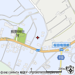 千葉県成田市桜田945-43周辺の地図
