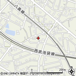 埼玉県飯能市笠縫141-1周辺の地図