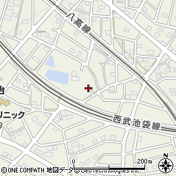 埼玉県飯能市笠縫114-11周辺の地図