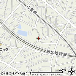 埼玉県飯能市笠縫114-13周辺の地図