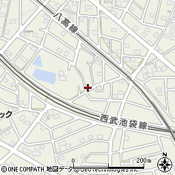 埼玉県飯能市笠縫115-8周辺の地図