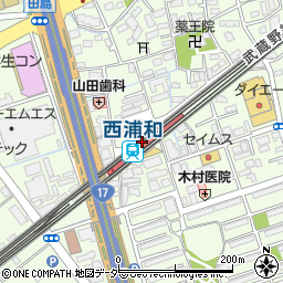 埼玉県さいたま市桜区周辺の地図