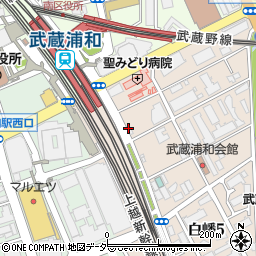 トヨタレンタリース新埼玉武蔵浦和駅前店周辺の地図