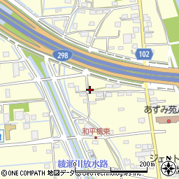 埼玉県八潮市八條3771-1周辺の地図