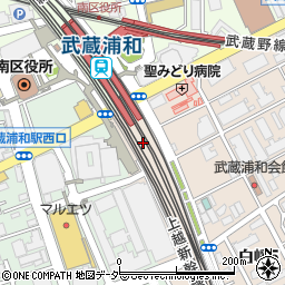 ローソンマーレ武蔵浦和店周辺の地図