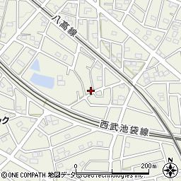 埼玉県飯能市笠縫115-16周辺の地図