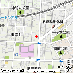 東大能研　南浦和教室周辺の地図