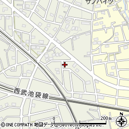 埼玉県飯能市笠縫329-22周辺の地図