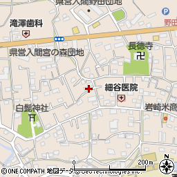 埼玉県入間市野田周辺の地図