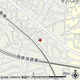 埼玉県飯能市笠縫340-1周辺の地図
