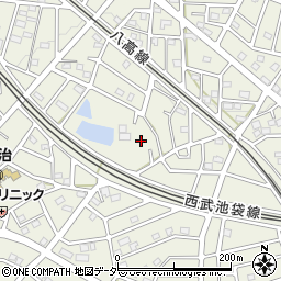 埼玉県飯能市笠縫116-15周辺の地図