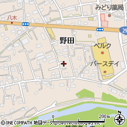 埼玉県入間市野田826周辺の地図