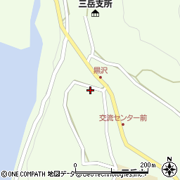 長野県木曽町（木曽郡）三岳（黒沢）周辺の地図