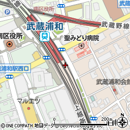 ヒーローズ 武蔵浦和店周辺の地図
