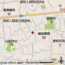 埼玉県入間市野田586周辺の地図