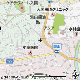 飯能信用金庫黒須支店周辺の地図