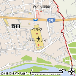 ベルク入間野田店周辺の地図