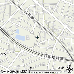 埼玉県飯能市笠縫133-24周辺の地図