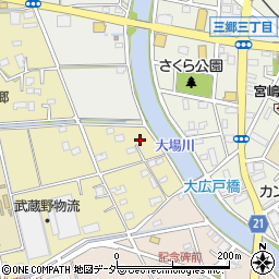 埼玉県三郷市大広戸740周辺の地図