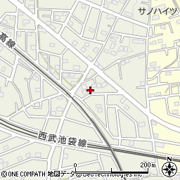 埼玉県飯能市笠縫340-8周辺の地図