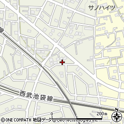 埼玉県飯能市笠縫338-3周辺の地図