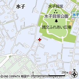 埼玉県富士見市水子2074周辺の地図