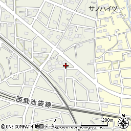 埼玉県飯能市笠縫329-2周辺の地図